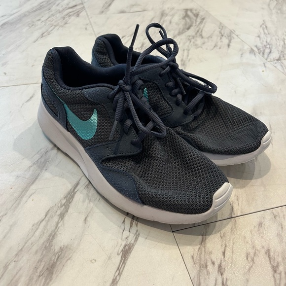 Nike Shoes - Nike Charcoal and Aqua Running Shoes